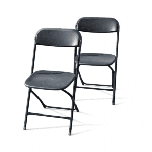 Black Folding Chairs Rental